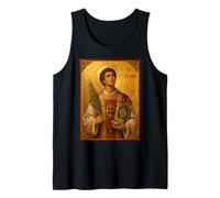 Elegant Catholic Icon of Saint Stephen Tank Top