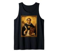 Elegant Catholic Icon of Saint Thomas Aquinas Tank Top