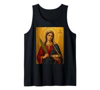 Elegant Catholic Icon of St. Agatha Tank Top