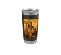 Elegant Catholic Icon of St. Augustine of Hippo Stainless Steel Insulated Tumbler