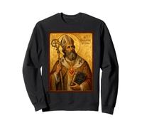 Elegant Catholic Icon of St. Augustine of Hippo Sweatshirt