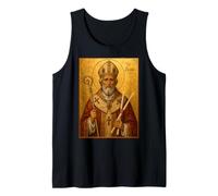 Elegant Catholic Icon of St. Blaise Tank Top
