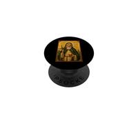 Elegant Catholic Icon of St. Brigid of Ireland PopSockets Adhesive PopGrip
