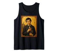Elegant Catholic Icon of St. Dominic Savio Tank Top