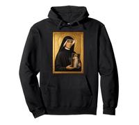 Elegant Catholic Icon of St Faustina Pullover Hoodie
