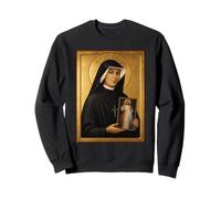 Elegant Catholic Icon of St Faustina Sweatshirt