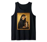 Elegant Catholic Icon of St Faustina Tank Top