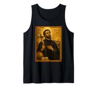 Elegant Catholic Icon of St. Francis Xavier Tank Top
