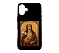 Elegant Catholic Icon of St. Philomena Case for iPhone 16 Plus