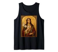 Elegant Catholic Icon of St. Philomena Tank Top