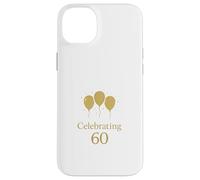 Elegant Celebrating Sixty Balloon Design Case for iPhone 14 Plus