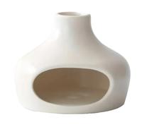 Elegant Ceramic Burner with Chimney White