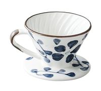 Elegant Ceramic Pouring Over Coffee Filter Dripper Precise Flows Control Hand Brewing Funnel Cup Ceramic Coffee Filter Cone