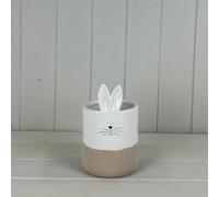 Elegant Ceramic White Rabbit Pot
