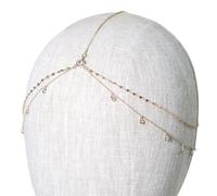 Elegant Chain Stylish Forehead Chain Jewelry Multilayers Tassels Rhinestone Hairpiece For Women Girls Elegant Headpiece