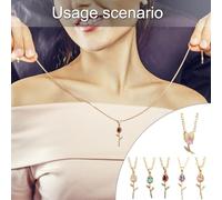 Elegant Charm Tulips Flower Necklace In Gold Copper With Crystals Embellishments Decoration For Every Occasion Vintage Styles Necklace