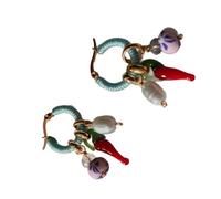 Elegant Chili Shaped Pearls Drops Earrings with Gold Tone Finish Alloy Materials Offering Long Time Wear Elegant Earrings