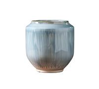 Elegant Chinese Ceramic Planter - Lightweight Bonsai Pot Versatile Succulent & Cactus Container Stylish Home Décor for Indoor Plants (Blue)