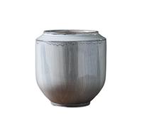 Elegant Chinese Ceramic Planter Pot for Home Lightweight Luxury Bonsai Container Perfect for Cacti and Succulents Stylish Indoor Plant Pot (Gray)