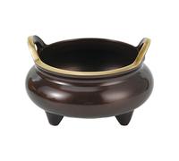 Elegant Chinese Incense Burner 3 Legs Base and Handle Holder for Home Decoration