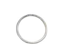 Elegant Chinese Style Bracelet for Women, Solid Copper Bangle with Scroll Pattern, High-End Minimalist Closed Design, Fashionable Silver-Tone Wristwear, Stylish Bracelets