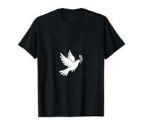 Elegant Christian Peace Dove Faith Sign Value Graphic T-Shirt