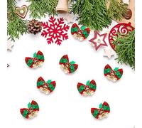 Elegant Christmas Bow Ornaments Set of 1 or 10, Great for Adding a Touch of Festivity to Your Celebrations (1pcs)