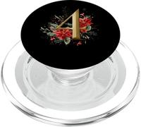 Elegant Christmas Number 4 Design PopSockets PopGrip for MagSafe