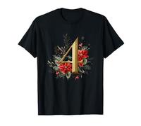 Elegant Christmas Number 4 Design T-Shirt