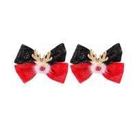 Elegant Christmas Reindeer Hair Clips With Comfortable Hair Ornament Pompoms Adds A Festive Touch To Any Hairstyle