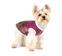 Elegant Christmas Sparkling Trees Pink Purple,Cotton Sleeveless Pet T-Shirt Soft Stretchy Puppy Breathable Vest,M