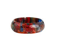 Elegant Chunky Colorful Flash Resin Acrylic Rings Women Men Jewellery Size 5-11 (Volcano,11)