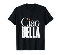 Elegant Ciao Bella Minimalist Italian Star Accent Design T-Shirt