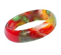 Elegant Classical Jade Bangle,Colorful Chalcedony Agate Bangle,Jewellery Fashion Accessories Birthday Gift for Mother Box,58-60mm