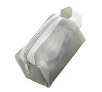 Elegant Clear Nylon Meshes Coin Purse Small Zippered Bag for Keys and Earphones with Large Capacity Organizers Pouches