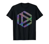 Elegant Colorful August Mobius Strip Shapes Mania Value Graphic T-Shirt, Men, Black, S