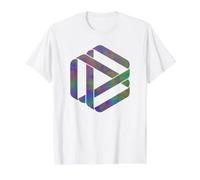 Elegant Colorful August Mobius Strip Shapes Mania Value Graphic T-Shirt, Men, White, M