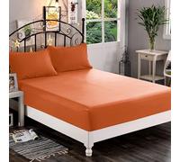 Elegant Comfort 1500 Premium Hotel Quality 1-Piece Fitted Sheet, Softest Quality Microfiber-Deep Pocket up to 16 inch,Wrinkle and Fade Resistant, King, Coral