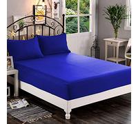 Elegant Comfort 1500 Premium Hotel Quality 1-Piece Fitted Sheet, Softest Quality Microfiber - Deep Pocket up to 16 inch, Wrinkle and Fade Resistant, Queen, Royal Blue