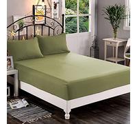 Elegant Comfort 1500 Premium Hotel Quality 1-Piece Fitted Sheet, Softest Quality Microfiber - Deep Pocket up to 16 inch, Wrinkle and Fade Resistant, Full, Sage-Green