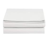 Elegant Comfort 1500 Thread Count Egyptian Quality Bedding Flat Sheet, Wrinkle-Free, Stain-Resistant, Microfiber, White, Twin XL