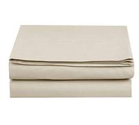 Elegant Comfort 1500 Thread Count Egyptian Quality Bedding Flat Sheet, Wrinkle-Free, Stain-Resistant, Microfiber, Cream, Full