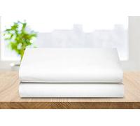 Elegant Comfort 2-PACK Luxury Flat Sheet Premium Hotel Quality Wrinkle and Fade Resistant 1500 Thread Count Egyptian Quality 2-Piece Bed Top Sheet,Twin/Twin XL, White