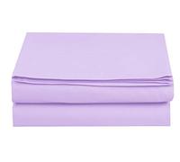 Elegant Comfort Bedding Flat Sheet, Wrinkle-Free, Stain-Resistant 100% Hypoallergenic, Microfiber, Lavender, Full