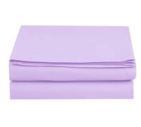 Elegant Comfort Bedding Single Flat Sheet, Microfiber, Lilac, Twin XL