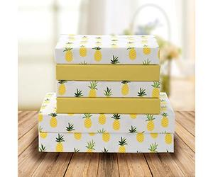 Elegant Comfort Caribbean Joe Ultra-Soft Double Brushed 3-Piece Microfiber Sheet Set. Beautiful Tropical Patterns, and Vibrant Solid Colors, Luxury, All-Season Bed Sheet Set - Pineapple, Twin