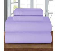 Elegant Comfort Coziest Bedding Set, All Around Elastic Fitted Sheet, Deep Pocket up to 16inch, Microfiber, Lavender, Twin/Twin XL