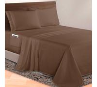 Elegant Comfort Luxurious 1500 Premium Hotel Quality Microfiber 4-Piece Sheet Set, 18-24 Inches Deep - Extra Deep Pocket Sheets - Ultra Soft 4PC Deep Pocket Sheets, Queen, Taupe