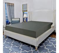 Elegant Comfort Luxurious Wrinkle Resistant 1500 Thread Count Egyptian Quality 1-Piece Fitted Sheet All Around Elastic -Deep Pocket- Ultra Soft Bottom Fitted Sheet, King, Gray
