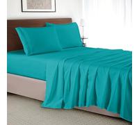 Elegant Comfort Luxury 4-Piece Bed Sheet Set - Luxury Bedding 1500 Premium Hotel Quality Microfiber, Wrinkle Resistant Cool & Breathable, Easy Elastic Fitted, King, Teal